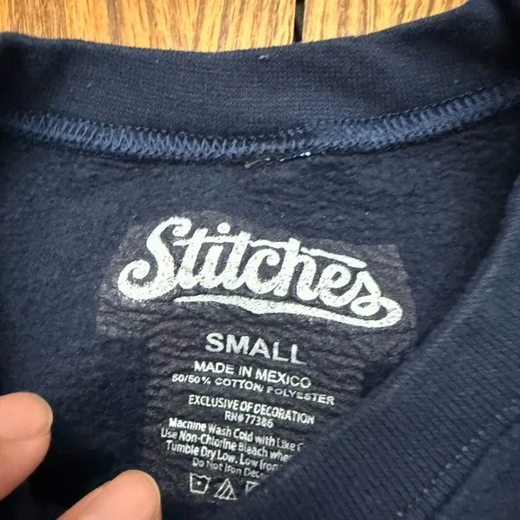 Stitches Navy Boston Red Sox Blue Sweatshirt - Picture 2 of 3